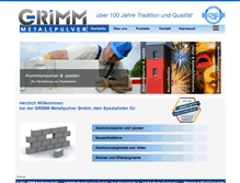 Tablet Screenshot of grimm-metallpulver.de